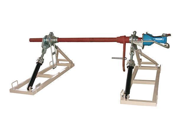 Cable reel stand with hydraulic lifting Cable reel stands